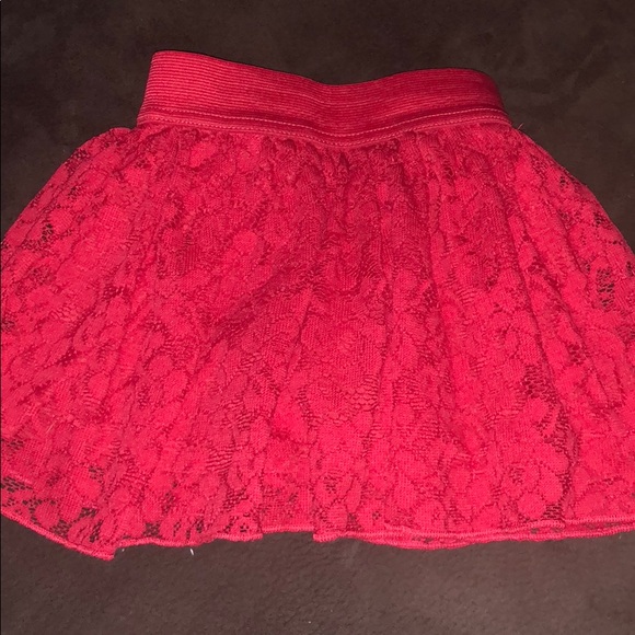 Disney Other - red Disney skirt lace overlay girls 2T
